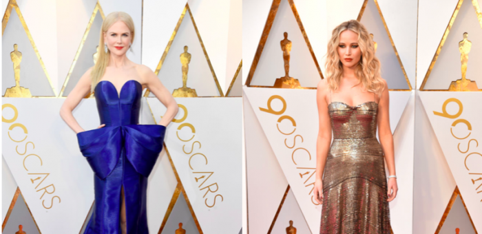 Nicole Kidman o Jennifer Lawrence: ¿Quién marcó más tendencia en la alfombra roja de los Oscar 2018?