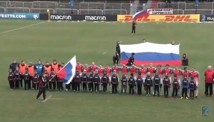 [VIDEO] La URSS volvió, en forma de himno: sorpresa en los deportistas de la selección de rugby rusa tras equivocación de la organización al poner las canciones patrias