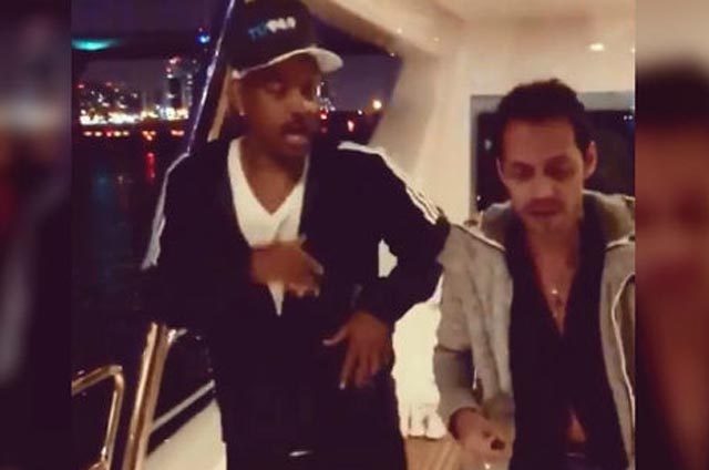 [VIDEO] Marc Anthony le enseña a bailar salsa a Will Smith