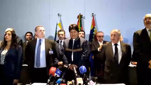 [VIDEO] Delegación boliviana entona el «Himno del mar» en La Haya