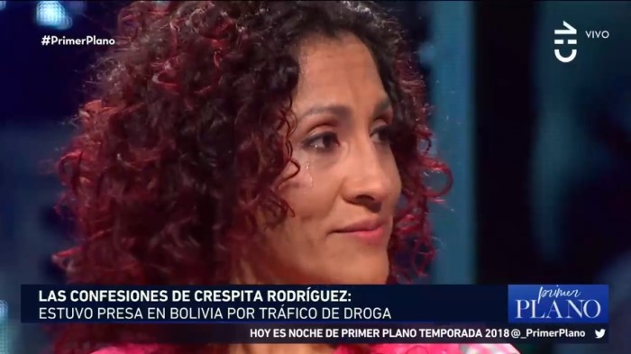 Crespita Rodríguez habló de sus duros días en Bolivia y por qué decidió transportar droga: “Quería pagar lo que debía”