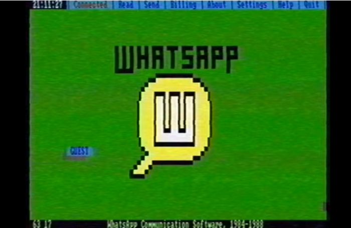Como se usaba WhatsApp en los años 80′