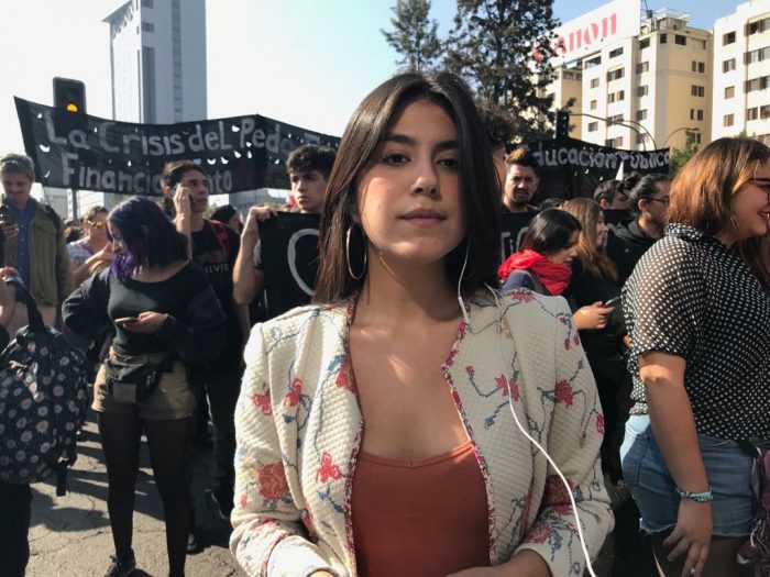 Macarena Segovia desde la marcha estudiantil: «Es bastante masiva, pero no como años anteriores»