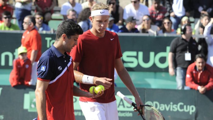 Copa Davis: Jarry y Podlipnik salen a buscar el trascendental punto de dobles frente a Argentina