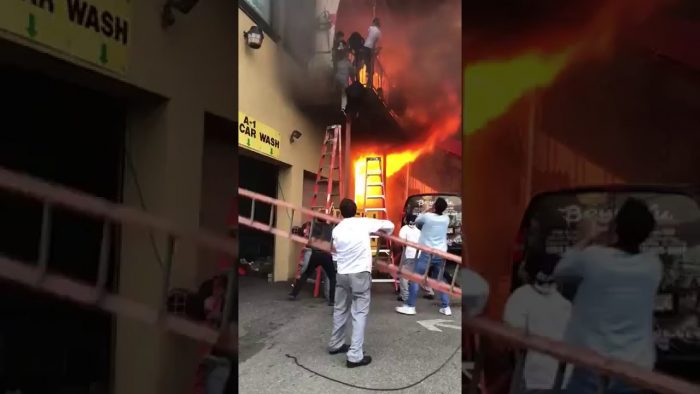 [VIDEO] Niñas de Nueva Jersey saltan del balcón mientras el estudio de baile se enciende en llamas