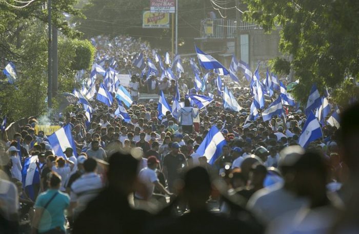 Una manifestación histórica pide la salida de Ortega del Gobierno en Nicaragua