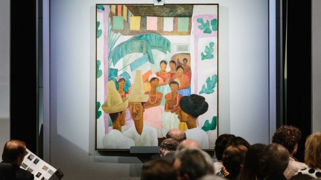 La pintura de Diego Rivera que rompió el récord en subasta para una obra de arte latinoamericano