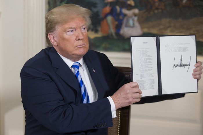 Donald Trump anuncia retiro de EE.UU. del acuerdo nuclear con Irán