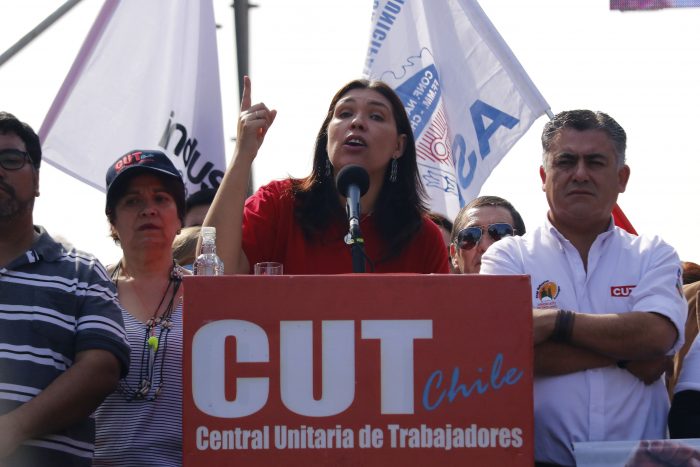 CUT denunció «cobarde agresión» contra su presidenta Bárbara Figueroa