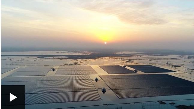 Cómo es la planta de energía solar flotante más grande del mundo