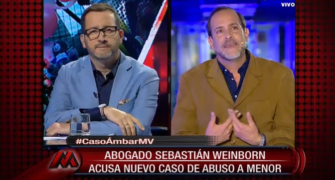 Abogado Sebastián Weinborn acusa casos de abusos a menores similares al de Ámbar en programa de televisión