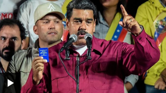 Nicolás Maduro, reelegido presidente de Venezuela, a sus seguidores: «Gracias por sobreponerse a tantas agresiones, a tanta mentira»