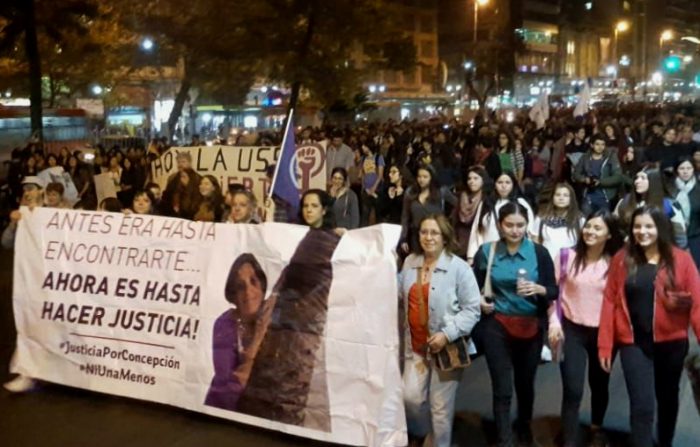 Contra la cultura de la violación: exitosa marcha feminista reunió a estudiantes, activistas y a la familia de Conchy Arregui