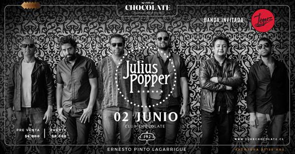 Concierto celebración 15 años de Julius Popper en Club Chocolate