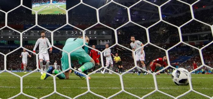 El grotesco error de David de Gea que permitió el segundo gol de Portugal
