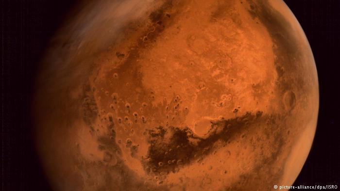 Marte, envuelto en una tormenta de polvo