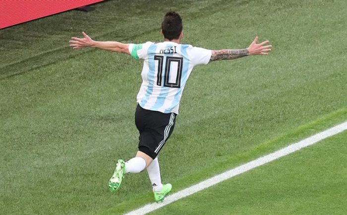 Primer tiempo: Messi salva a Argentina con golazo ante Nigeria