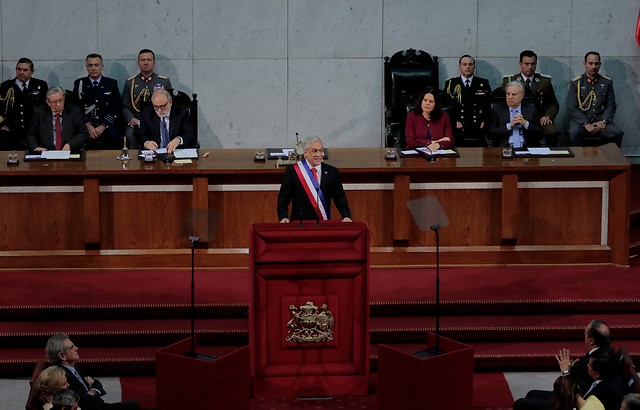 [CUENTA PÚBLICA] Piñera dice que modernizará la Ley de Inteligencia y contempla la incorporación de un Centro de Fusión de Datos contra el terrorismo