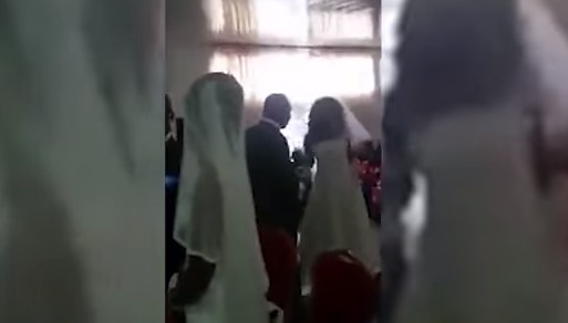 Mujer irrumpe matrimonio vestida de novia y se transforma en viral