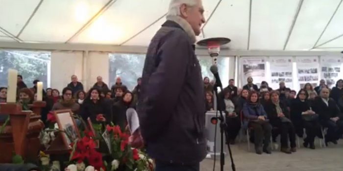 El emotivo homenaje de Mariano Puga en el funeral de Patricio Bustos