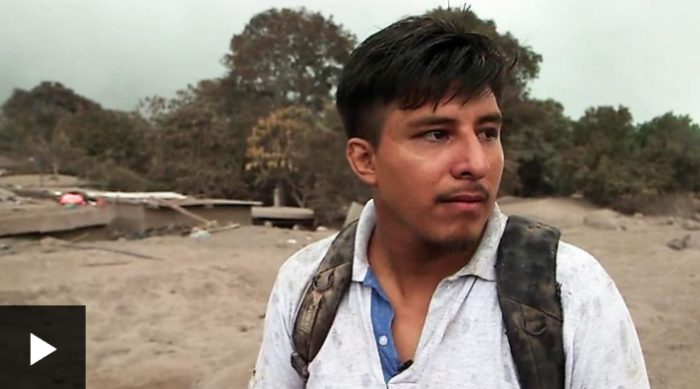 Volcán de Fuego en Guatemala: la desesperada búsqueda de un joven cuya familia desapareció con la erupción
