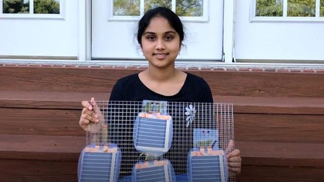 El ingenioso invento de Maanasa Mendu, la adolescente que podría dar luz a millones de personas en todo el mundo