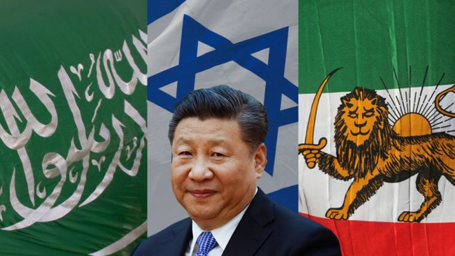 Cómo China ha logrado tener buenas relaciones con Irán, Israel y Arabia Saudita, tres enemigos mortales entre sí