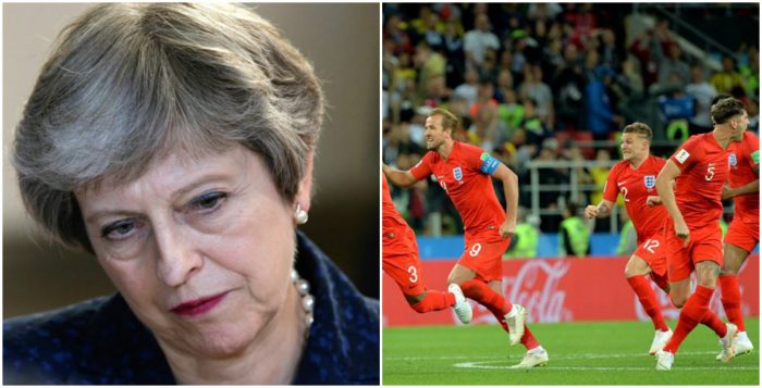¿Por qué el éxito de Inglaterra en el Mundial es un problema para Theresa May?
