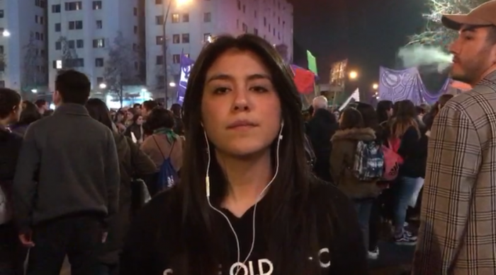 Macarena Segovia desde Marcha Feminista: «Hay más gente de la que se esperaba»