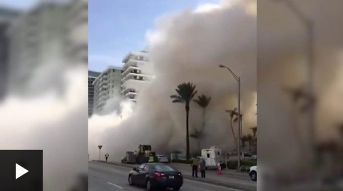 Estados Unidos: el espectacular derrumbe de un edificio de 12 pisos en Miami Beach