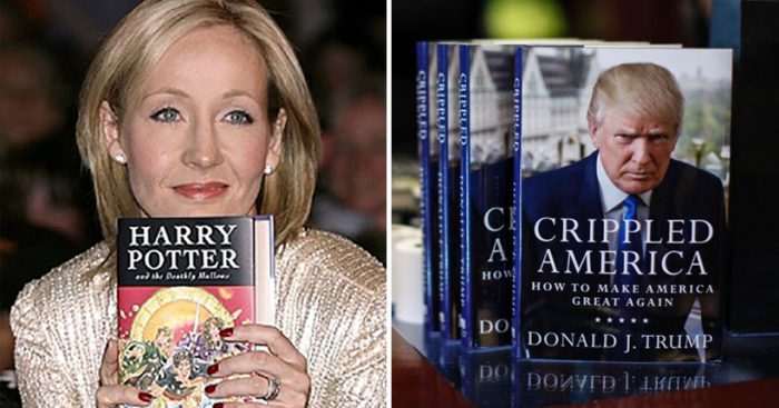 J.K. Rowling se burla de Trump en Twitter por alardear de ser escritor