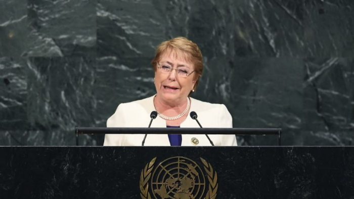 Michelle Bachelet es la principal candidata de la ONU para asumir el cargo de alto comisionado de Derechos Humanos