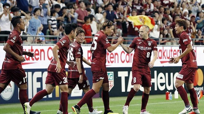 No pierde la magia: el primer golazo de Andrés Iniesta en su nuevo equipo en Japón