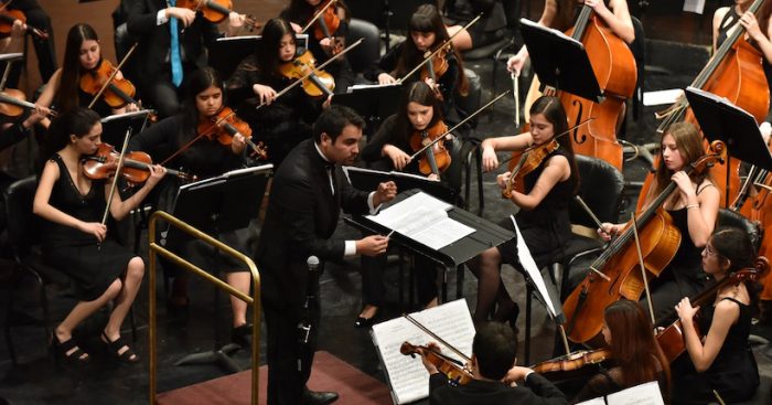 Concierto gratuito Sinfónica Estudiantil en Centro Cultural Carabineros de Chile