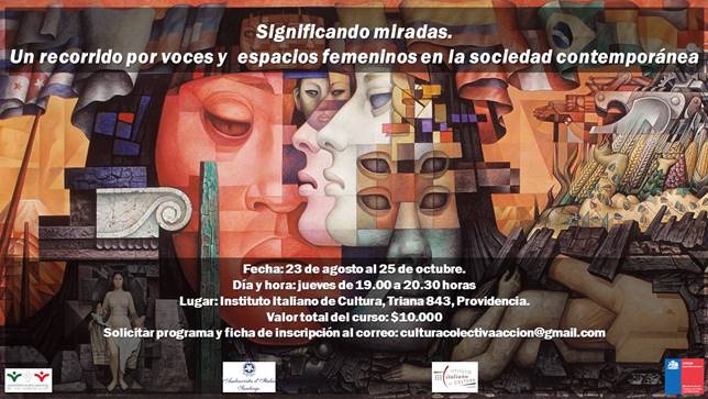 Curso «Significando miradas. Un recorrido por voces y espacios femeninos en la sociedad contemporánea» en Instituto Italiano de Cultura