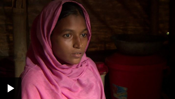 El drama de una niña rohingya: 15 años, huérfana, embarazada y casada con un hombre de 66