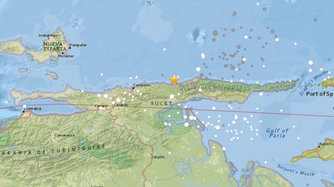 La tierra tiembla en Venezuela: un terremoto de magnitud 7,3 sacude el norte del país