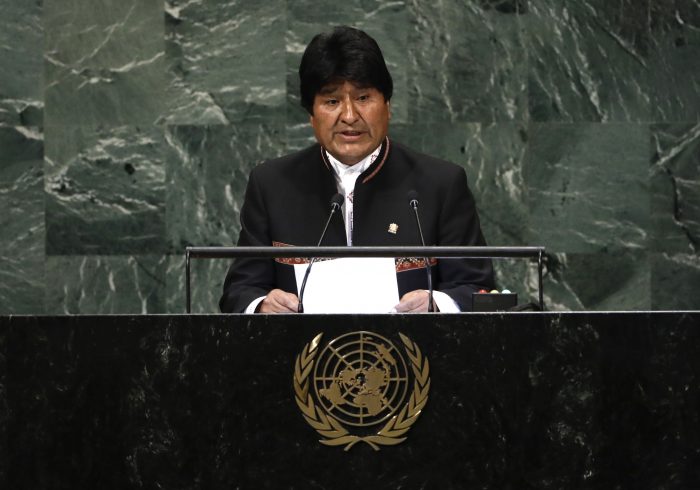 Evo Morales se refiere a demanda marítima en su alocución en la ONU: «No es posible la vida en la Tierra sin agua»