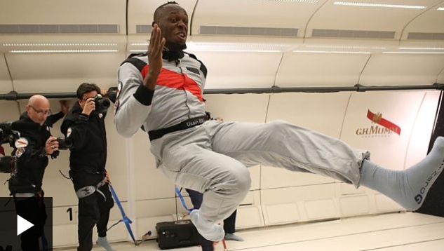 Esto es lo que pasa cuando Usain Bolt, el hombre más rápido de la Tierra, corre en el espacio