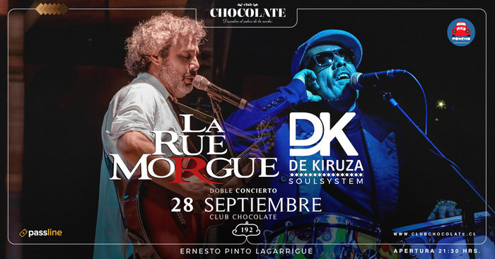 Concierto La Rue Morgue + De Kiruza en Club Chocolate