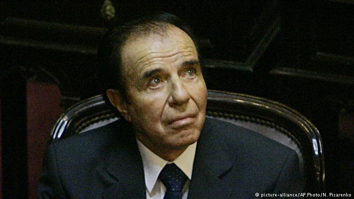 Confirman cuatro años de cárcel contra expresidente Menem en Argentina
