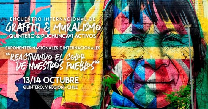 Encuentro de graffiti y muralismo «Quintero & Puchuncaví Activos» en Quintero