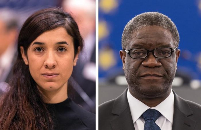 Nobel de la Paz reconoce a Nadia Murad y Denis Mukwege por combatir la violencia sexual en las guerras