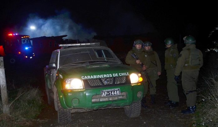 Así quedó el vehículo de Carabineros tras emboscada en Cañete