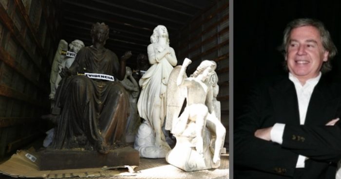 Otras 10 piezas de arte y 17 arqueológicas  robadas se encontraban en el fundo de Raúl Schüler