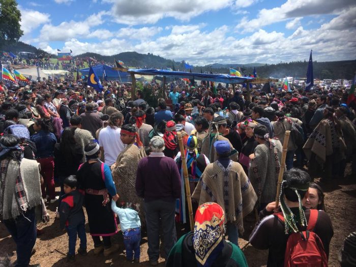 Masiva despedida mapuche a Camilo Catrillanca en la comunidad de Temucuicui