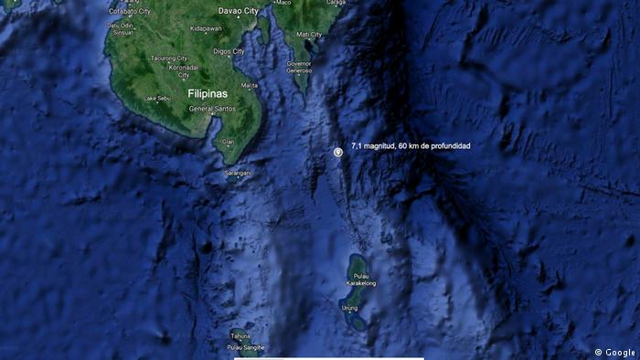 Terremoto de magnitud 6,9 sacude a Filipinas