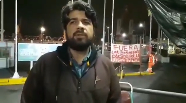 Pablo Klimpel, dirigente portuario, sobre incidentes en Valparaíso: «Aquí hay responsabilidades políticas importantes de parte del gobierno»