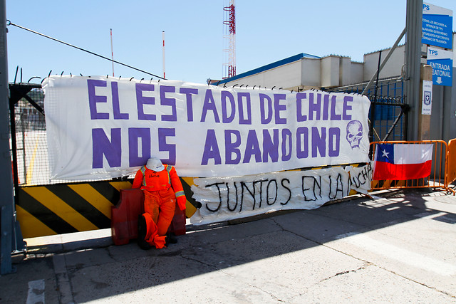 TPS y trabajadores movilizados se reúnen por primera vez en medio del paro en el puerto de Valparaíso