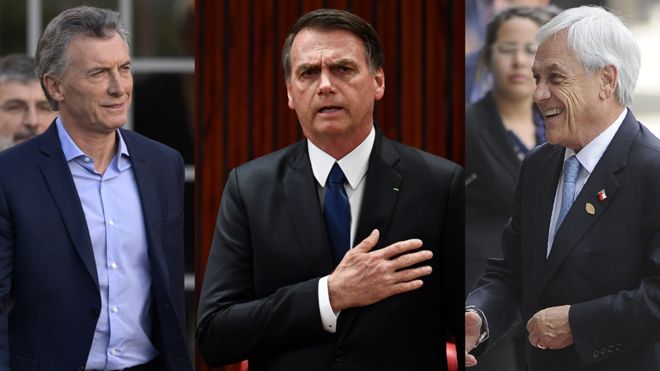Piñera, Macri y Bolsonaro: los 3 presidentes que voltearon a la derecha el tablero del poder en Sudamérica
